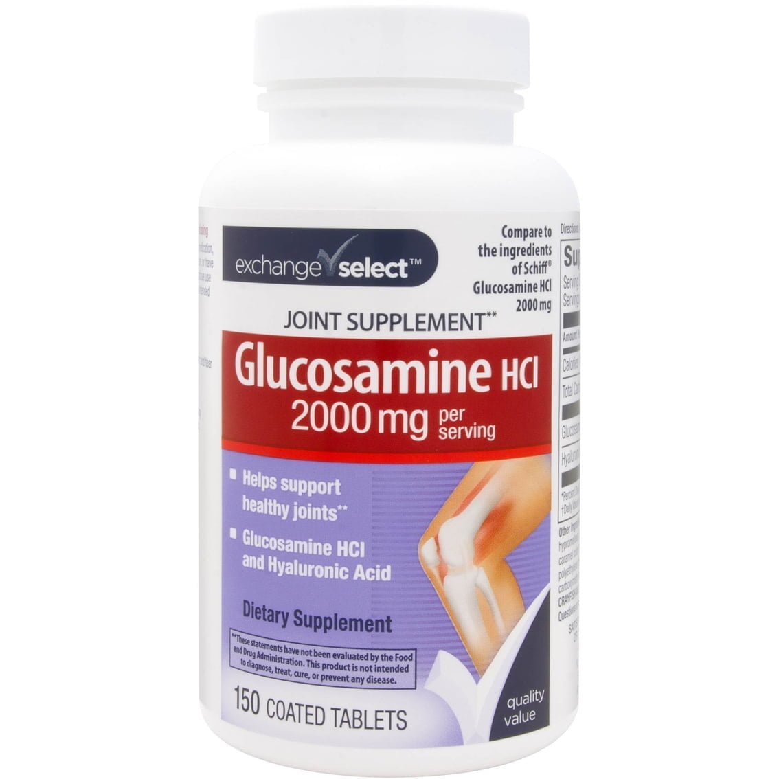 Exchange Select Glucosamine 2000 mg 150 Tablets Super Supplement