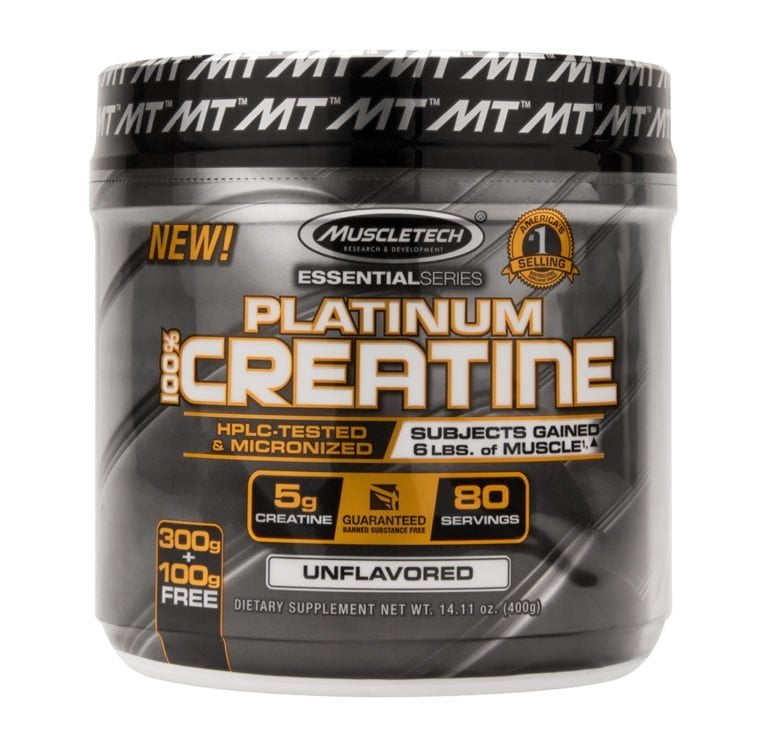 Muscletech Platinum Creatine Monohydrate 400 gm Unflavored Super