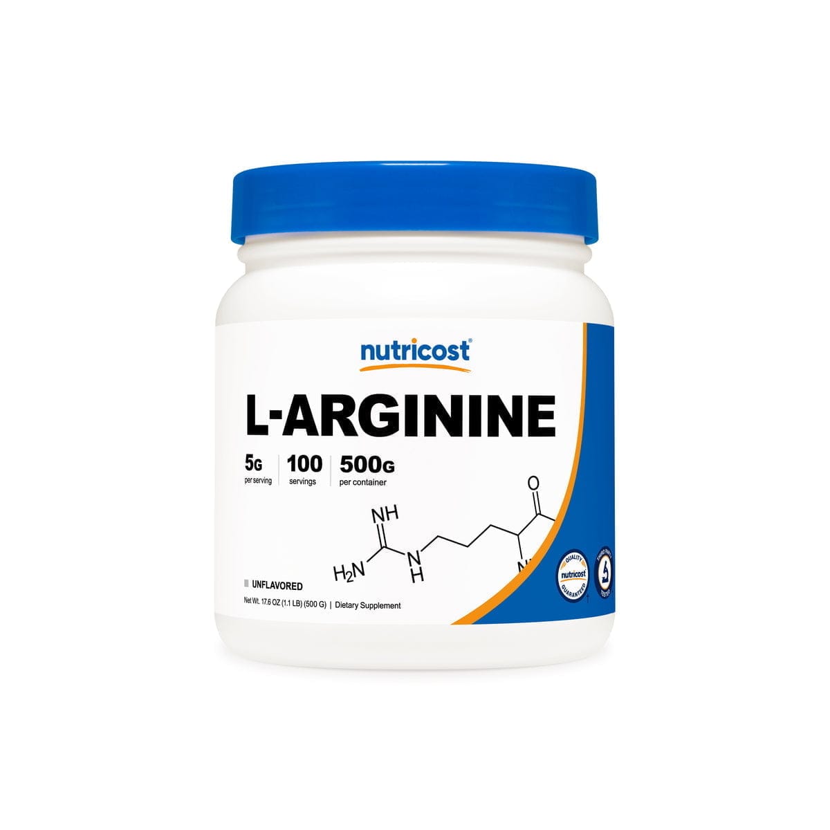 Nutricost_L-Arginine-Powder_Unflavored_500GMS_Front1_1200x