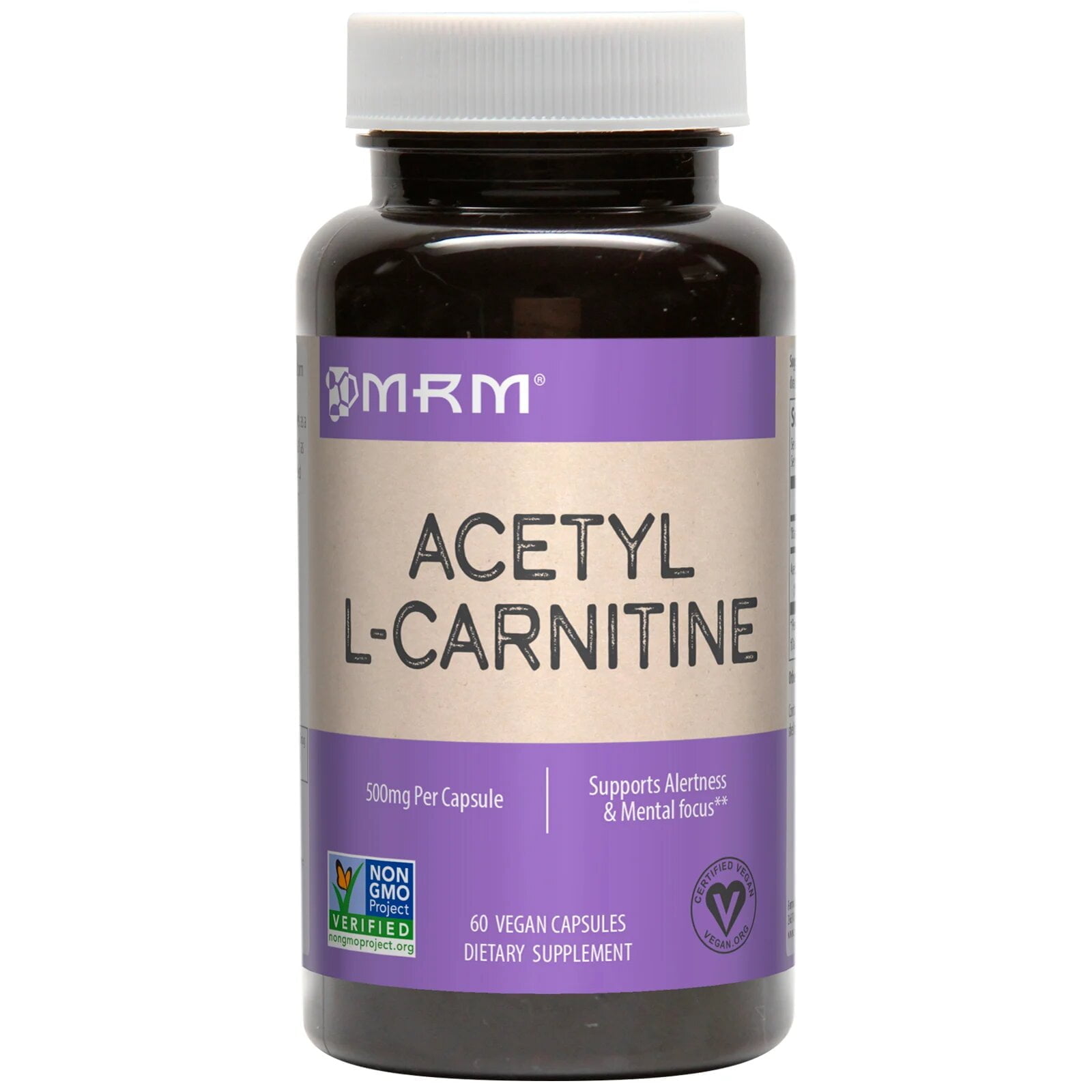 MRM Nutrition Acetyl LCarnitine 500 mg 60 Capsules Super Supplement