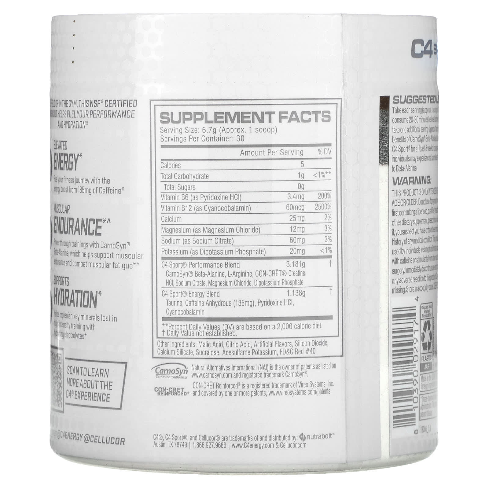 C4 Pre Workout Warning Label EOUA Blog