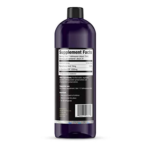 ultimate nutrition l carnitine liquid Ultimate Nutrition Liquid L-Carnitine 1000 mg 24 Servings