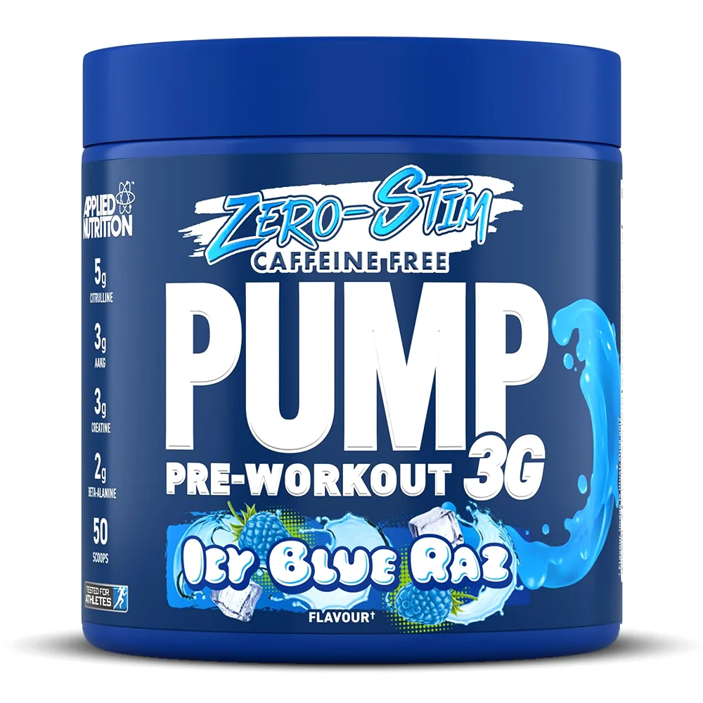 Applied Nutrition Pump 3G Zero Stimulant, Icy Blue Raz, 25