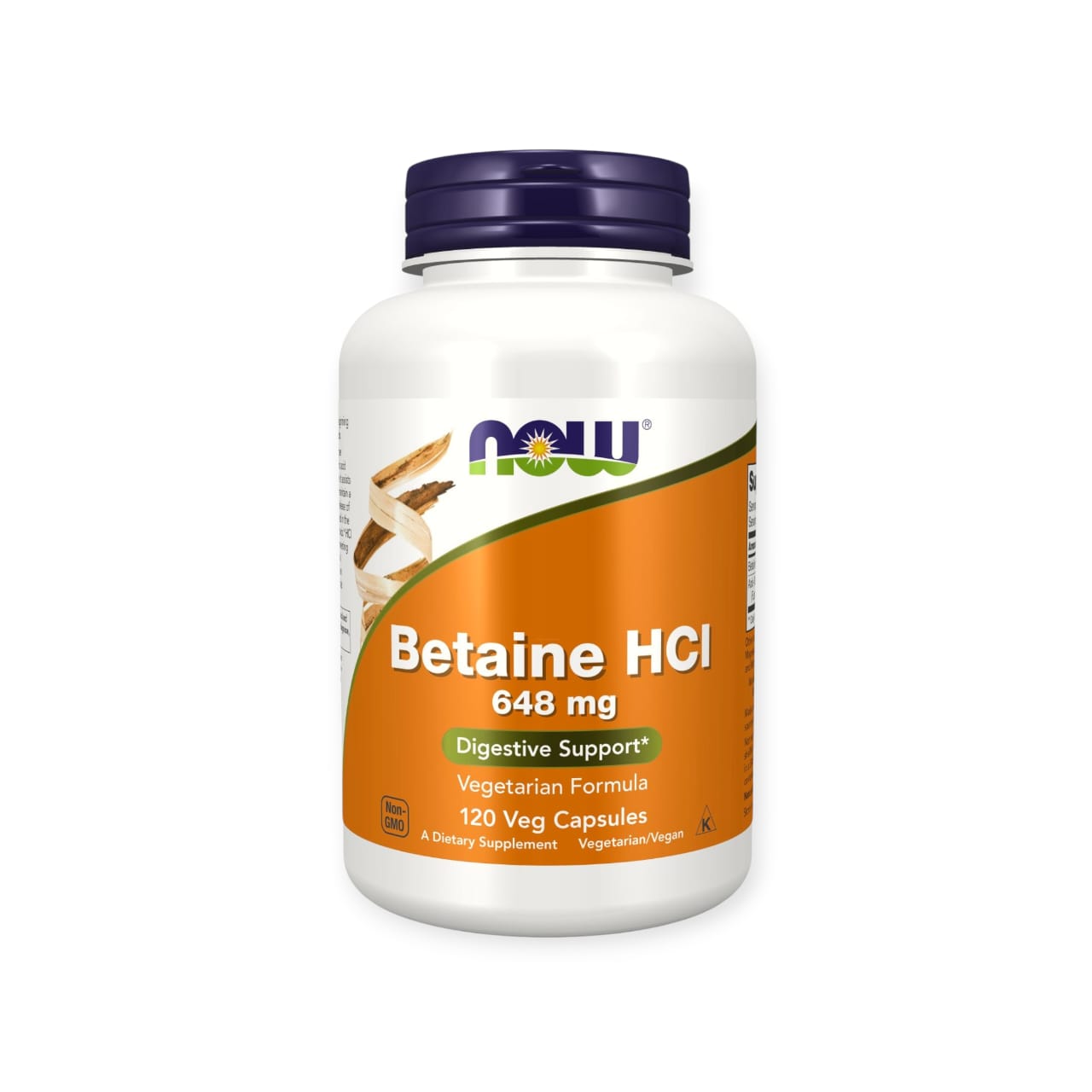 Now Foods Betaine HCl 648 mg Veg Capsules