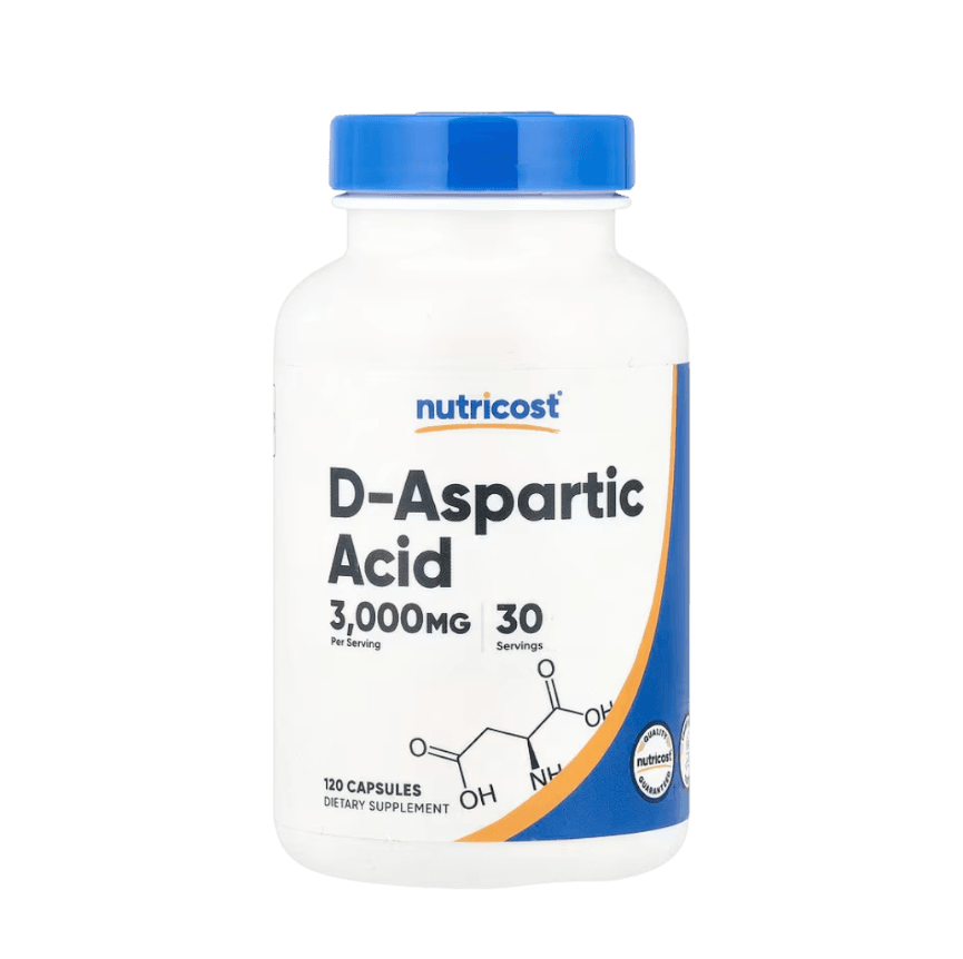 Nutricost, D-Aspartic Acid, 120 Capsules (750 mg per Capsule) (1)