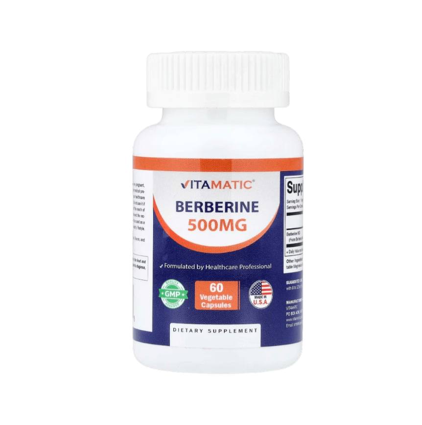 Vitamatic berberine 500mg 60 veg tab