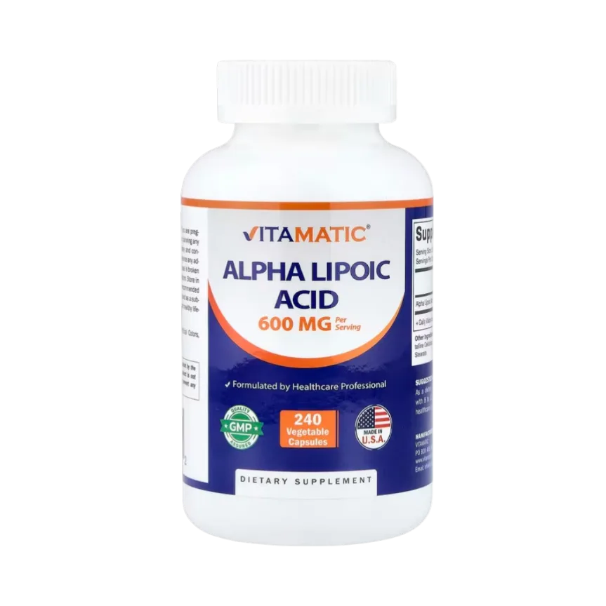 vitamatic alpha lipoic acid 600 mg 240 veg cap